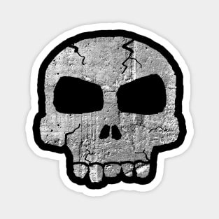 Weathered Skull Painting Magnet