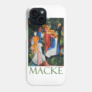 Four Girls by German Expressionist August Macke Phone Case