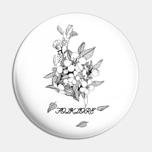 Folklore Botanical Hand drawing Pin