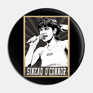 80s Style Sinead O'Connor Pin