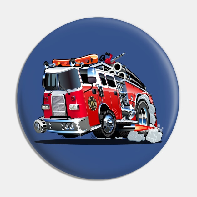 Cartoon firetruck Pin by Mechanik