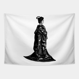Geisha Silhouette Tapestry