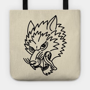 Wolf Tattoo Tote