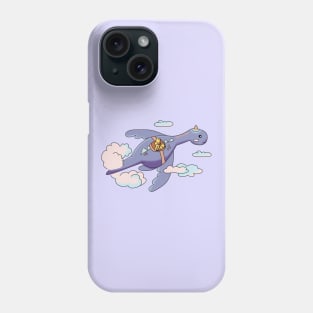 Chicks riding flying dragon Phone Case