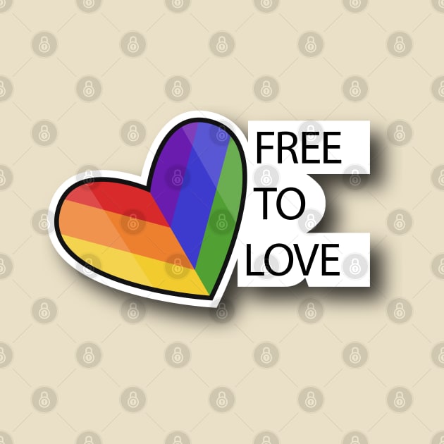 Free To Love by Pride Merch