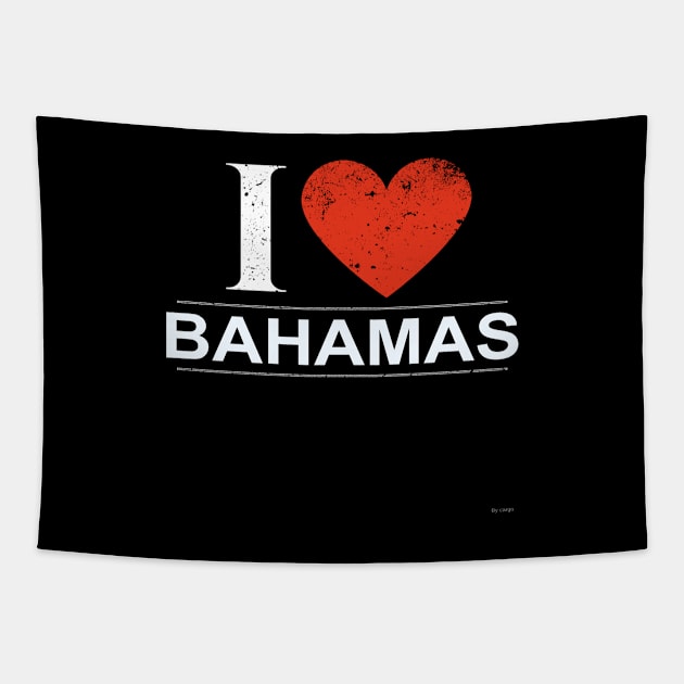 I Love Bahamas - Gift for Bahamian Tapestry by giftideas