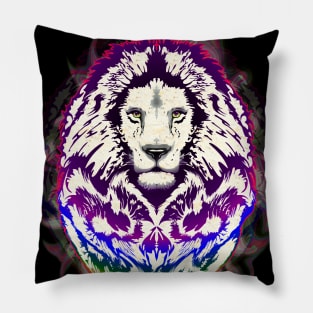 Lion Psychedelic Pop Art Pillow