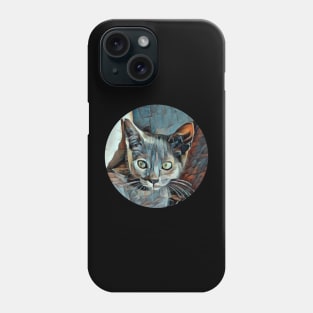 Curious floppy cat Phone Case