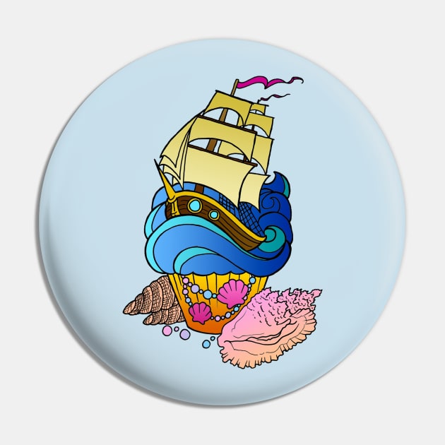 Sweet Sailing Pin by Luckyponytattoo