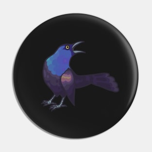 Common Grackle Pin