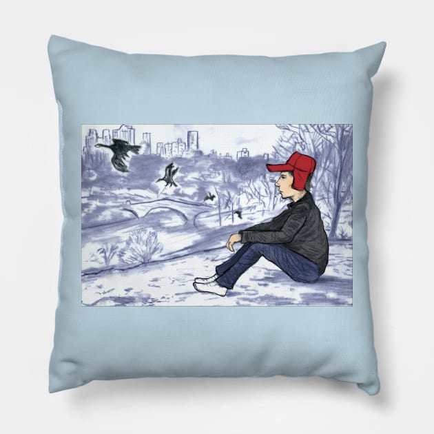 The catcher in the rye Pillow by matan kohn