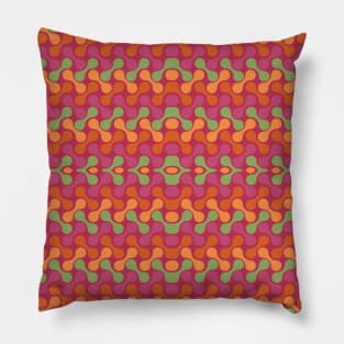 Colourful metal balls vintage Pattern Pillow