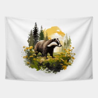 Badger Lover Tapestry