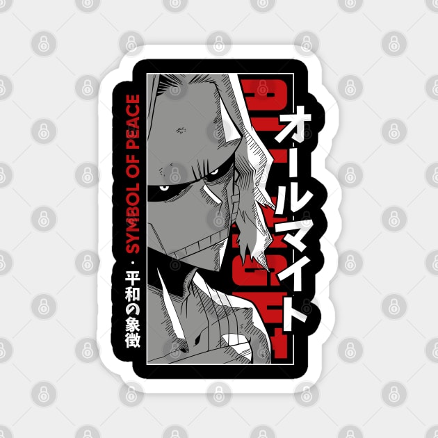 All Might | My Hero Academia Symbol of Peace Magnet by Otaku Vibes
