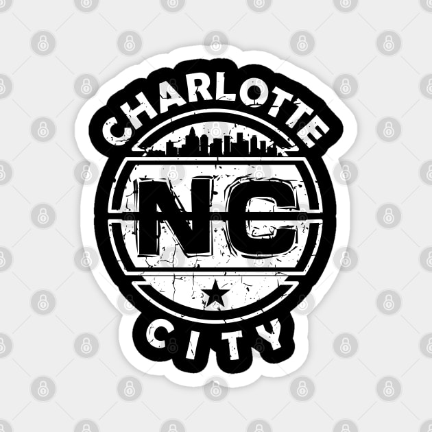 Charlotte City NC – North Carolina - USA Magnet by Jahmar Anderson