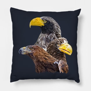 Eagle and eagle Pillow