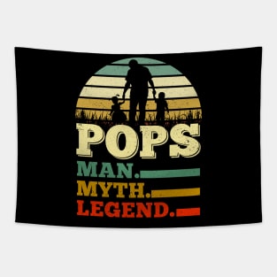 Pops Man Myth Legend Father's Day Gifts Tapestry