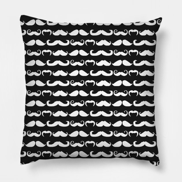 Manliest Mustache°2 Pillow by PolygoneMaste