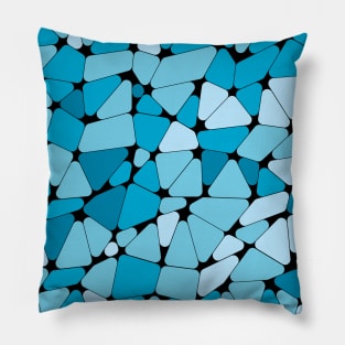 Blue Mosaic Style Tile Pillow