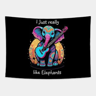 Harmonious Jumbo Jam I just really like elephant Tapestry