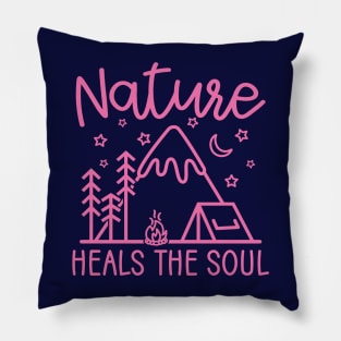 Nature Heals The Soul Hiking Camping Pillow