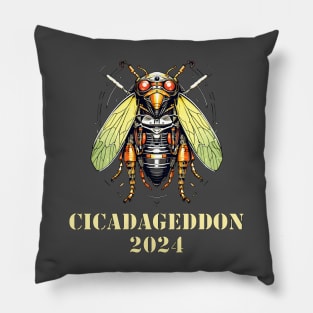 Cicadageddon 2024 Cicada Invasion Design Pillow