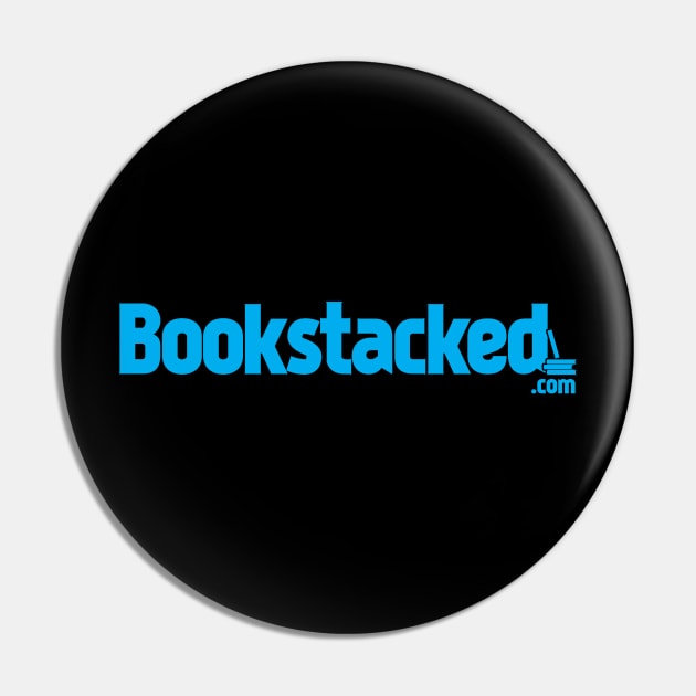 Bookstacked Full Logo Pin by bookstacked