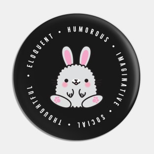 cute chinese zodiac | rabbit | personality traits | eloquent, humorous, imaginative, social, thoughtful Pin