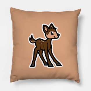 Deer Cartoon Animal Cartoon Island Pillow