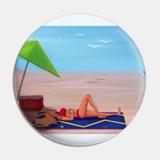 Annabeth Beach Day Pin