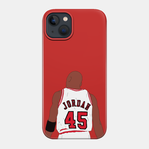 Anvendelig melodi plejeforældre Michael Jordan 45 Back-To - Michael Jordan - Phone Case | TeePublic