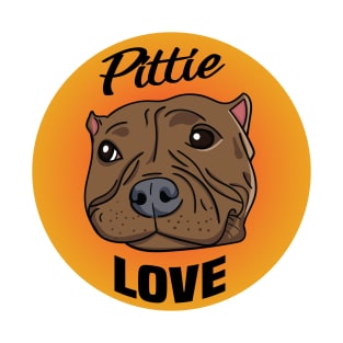 Pittie Love Pitbull Design T-Shirt