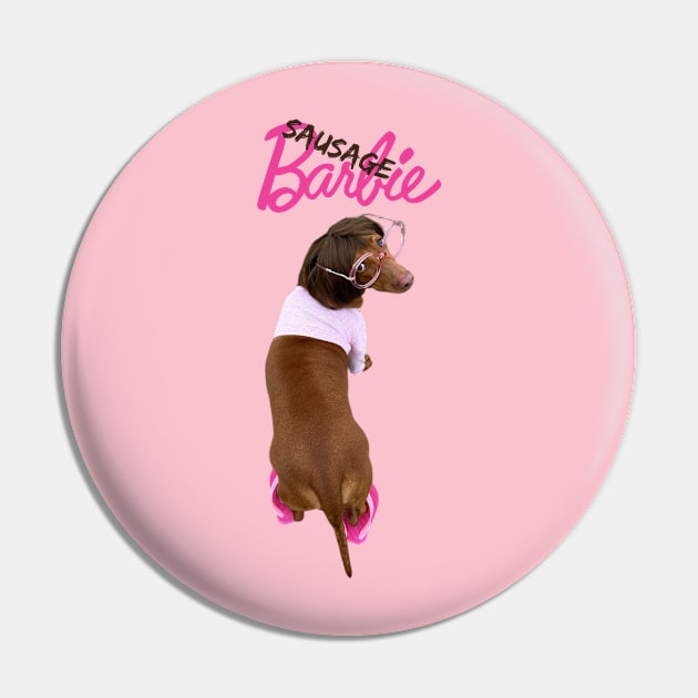 Pink Sausage Pin by Biscuit.superdog