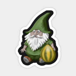 Melon Gnome Magnet