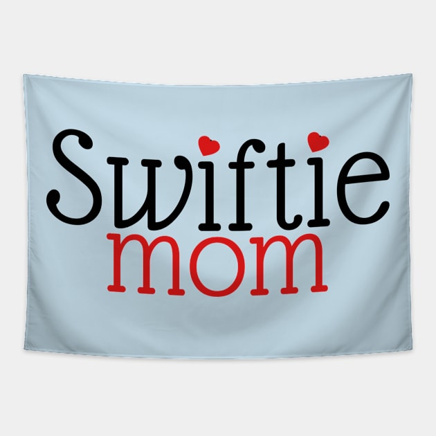 Swiftie Mom Typography Tapestry by Aldrvnd