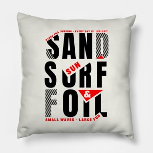 Sand, Sun, Surf and Foil Pillow