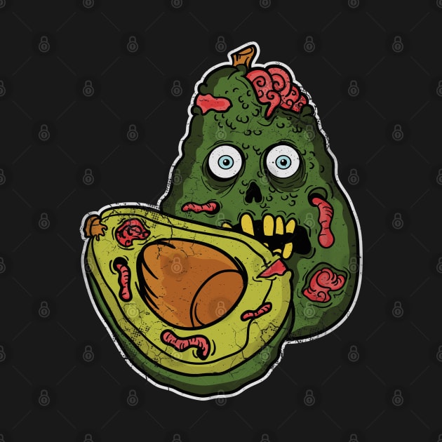 Halloween Zombie Avocado by E