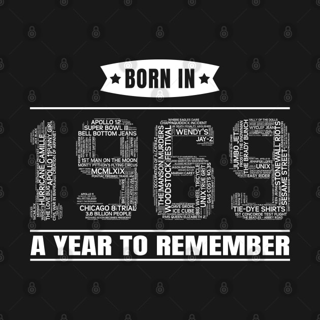 1969 Birth Year Events | Gift for 50th Birthday by shirtonaut