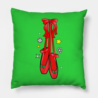 Christmas Ballet Shoes Pillow