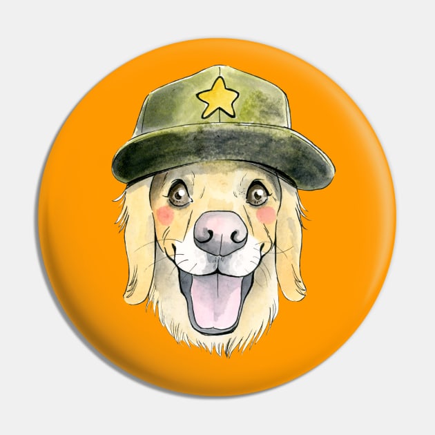 Golden Retriever Dog Pin by jessicaguarnido