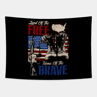 Land Of The Free Home Of The Brave Tapestry