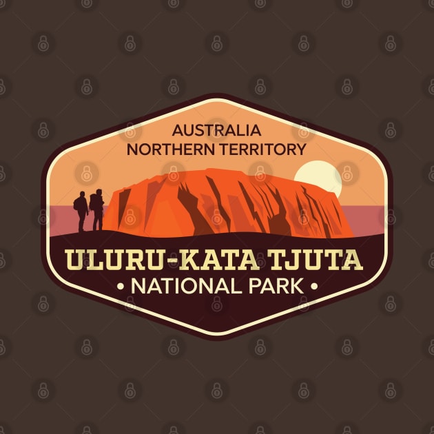 Uluru-Kata Tjuta National Park - Australia Northern Territory - Trail walking badge by TGKelly