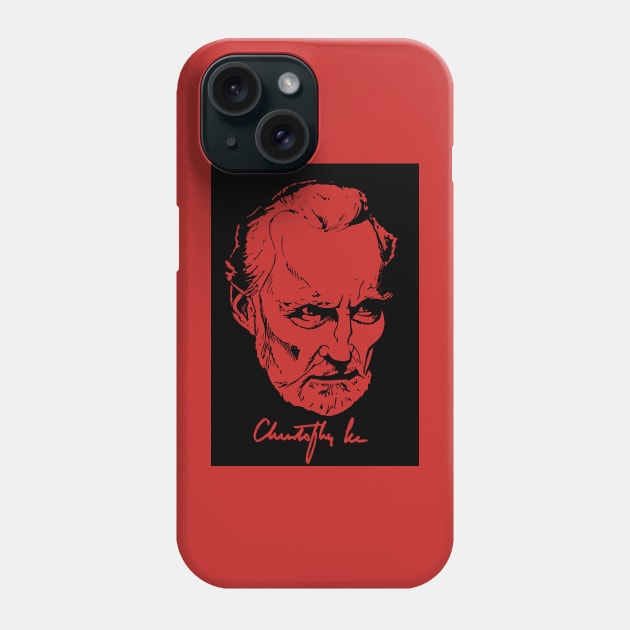 Christopher Lee Phone Case by FieryWolf