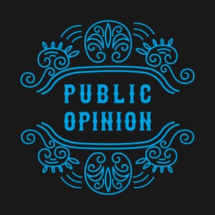 Goofy Public Opinion Text T-Shirt