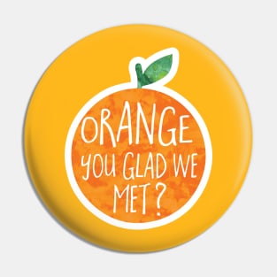 ORANGE you glad we met? Pin