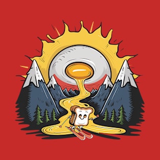 Eggs and Skiing Toast T-Shirt