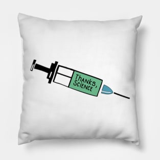 Vaccines Save Lives Thanks Science Pillow