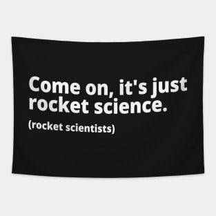 Come on, it's just rocket science. (rocket scientists) Tapestry