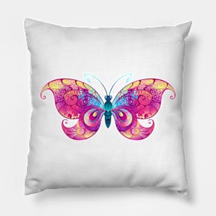 Pink Butterfly Pillow