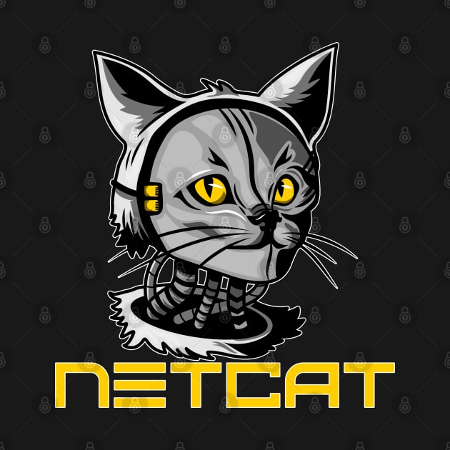 Cyber Security - Hacker - NetCat - Network Utility  V2 by Cyber Club Tees